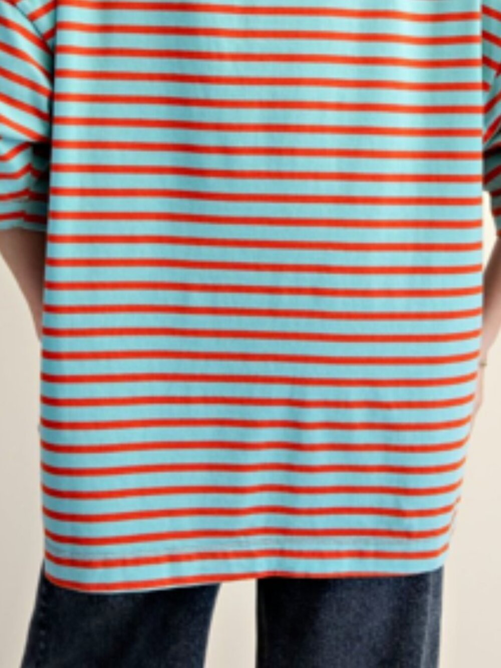 NWT Easel Strop Cotton Washed Boxy T-Shirt - Picture 5 of 16
